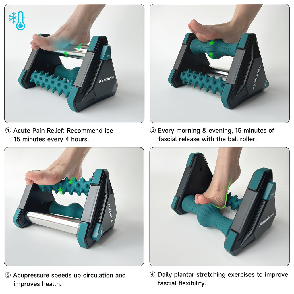 Foot Roller Massager for Plantar Fasciitis Relief. Cold Therapy Massager Tool for Arch Pain and Tired Feet