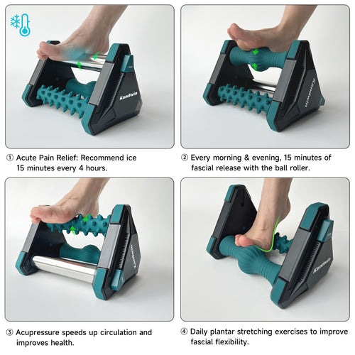 Foot Roller Massager for Plantar Fasciitis Relief. Cold Therapy Massager Tool for Arch Pain and Tired Feet