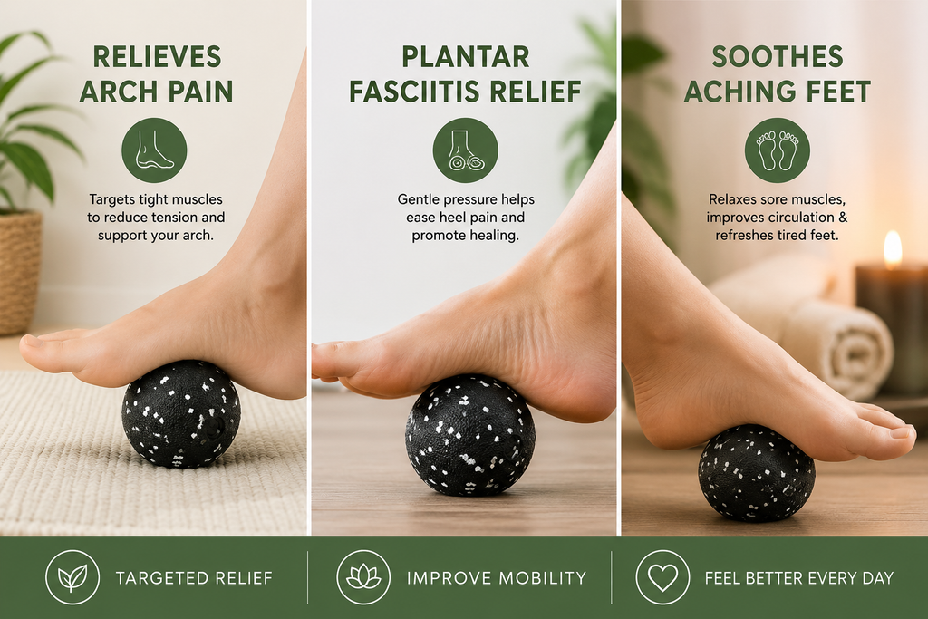 Fascia ball for plantar relaxation, muscle massage and single-ball exercise